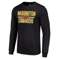 Starter Team Mesh Print Graphic Long Sleeve T-Shirt - Washington Commanders