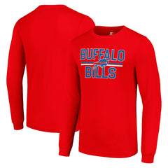 Starter Team Mesh Print Graphic Long Sleeve T-Shirt - Buffalo Bills