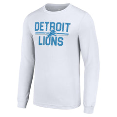 Starter Team Mesh Print Graphic Long Sleeve T-Shirt - Detroit Lions