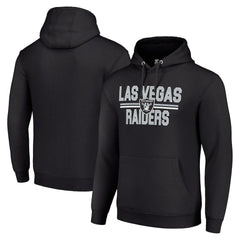 Starter Unisex Team Mesh Print Graphic Tri-Blend Pullover Hoodie - Las Vegas Raiders