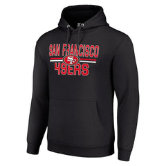Starter Unisex Team Mesh Print Graphic Tri-Blend Pullover Hoodie - San Francisco 49ers