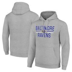 Starter Unisex Team Mesh Print Graphic Tri-Blend Pullover Hoodie - Baltimore Ravens
