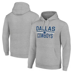 Starter Unisex Team Mesh Print Graphic Tri-Blend Pullover Hoodie - Dallas Cowboys