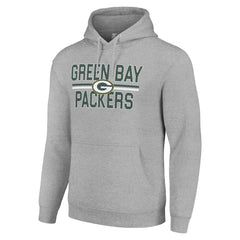 Starter Unisex Team Mesh Print Graphic Tri-Blend Pullover Hoodie - Green Bay Packers