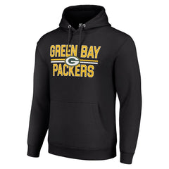 Starter Unisex Team Mesh Print Graphic Tri-Blend Pullover Hoodie - Green Bay Packers