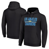 Starter Unisex Team Mesh Print Graphic Tri-Blend Pullover Hoodie - Los Angeles Chargers