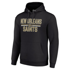 Starter Unisex Team Mesh Print Graphic Tri-Blend Pullover Hoodie - New Orleans Saints