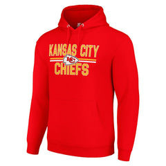 Starter Unisex Team Mesh Print Graphic Tri-Blend Pullover Hoodie - Kansas City Chiefs