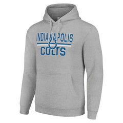 Starter Unisex Team Mesh Print Graphic Tri-Blend Pullover Hoodie - Indianapolis Colts