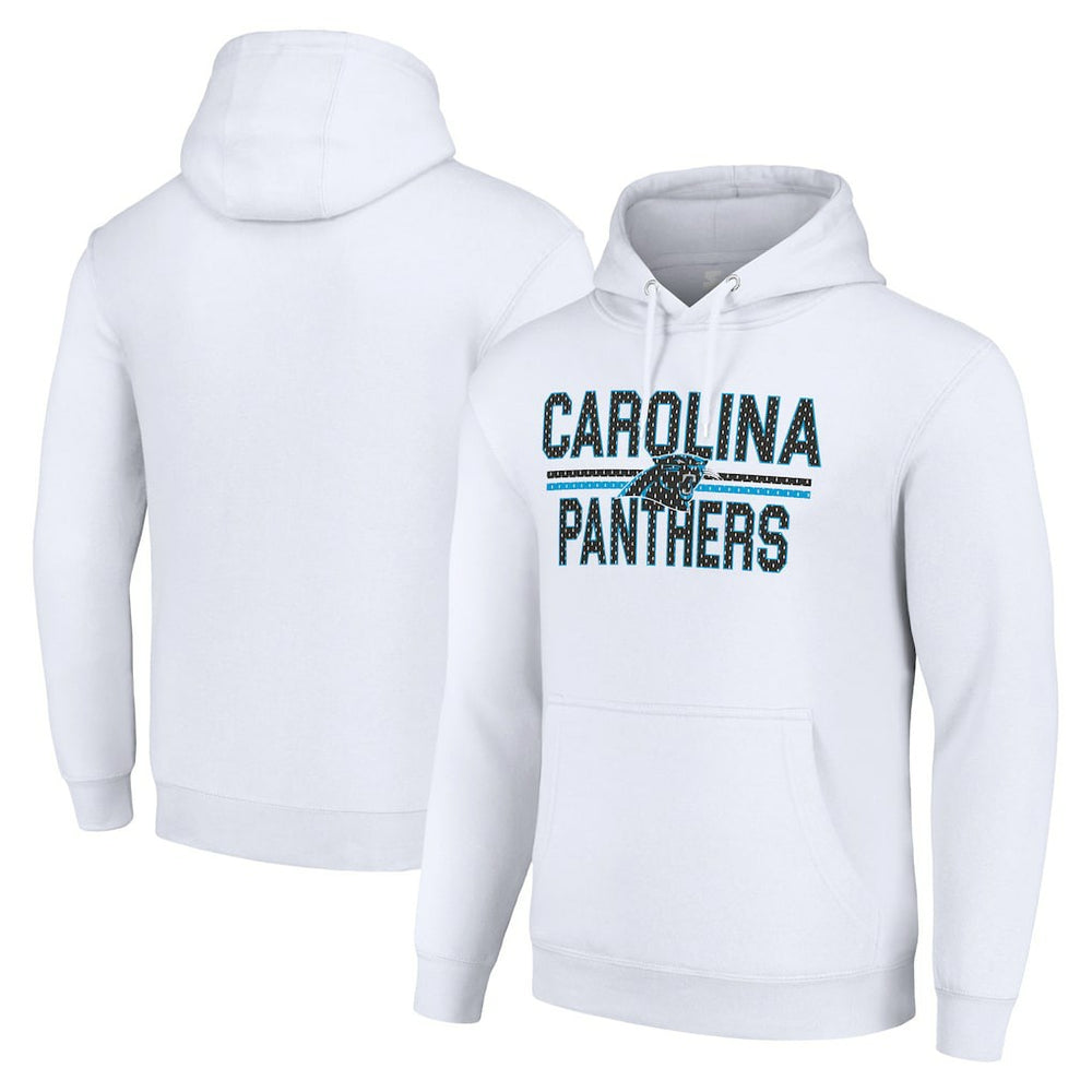 Starter Unisex Team Mesh Print Graphic Tri-Blend Pullover Hoodie - Carolina Panthers