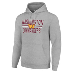 Starter Unisex Team Mesh Print Graphic Tri-Blend Pullover Hoodie - Washington Commanders
