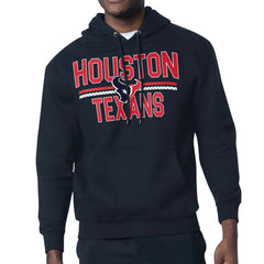 Starter Unisex Team Mesh Print Graphic Tri-Blend Pullover Hoodie - Houston Texans