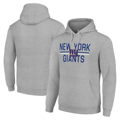 Starter Unisex Team Mesh Print Graphic Tri-Blend Pullover Hoodie - New York Giants