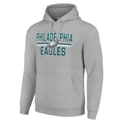 Starter Unisex Team Mesh Print Graphic Tri-Blend Pullover Hoodie - Philadelphia Eagles
