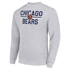 Starter Team Mesh Print Graphic Pullover Sweatshirt - Chicago Bears