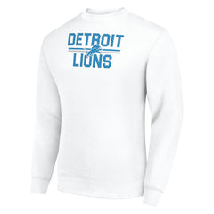 Starter Team Mesh Print Graphic Pullover Sweatshirt - Detroit Lions