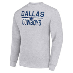 Starter Team Mesh Print Graphic Pullover Sweatshirt - Dallas Cowboys