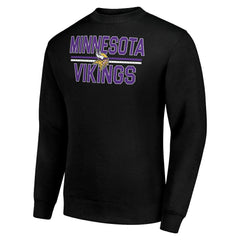 Starter Team Mesh Print Graphic Pullover Sweatshirt - Minnesota Vikings
