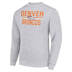 Starter Team Mesh Print Graphic Pullover Sweatshirt - Denver Broncos