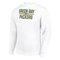 Starter Team Mesh Print Graphic Pullover Sweatshirt - Green Bay Packers