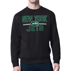 Starter Team Mesh Print Graphic Pullover Sweatshirt - New York Jets