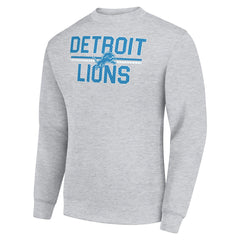Starter Team Mesh Print Graphic Pullover Sweatshirt - Detroit Lions