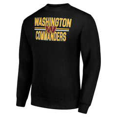 Starter Team Mesh Print Graphic Pullover Sweatshirt - Washington Commanders