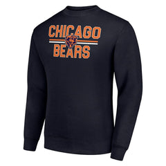 Starter Team Mesh Print Graphic Pullover Sweatshirt - Chicago Bears