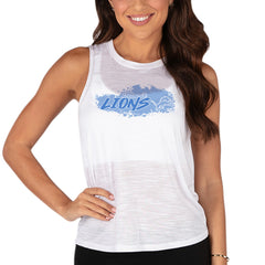 Concepts Sport Women's Infuse Lightweight Slub Knit Tank Top - Detroit Lions