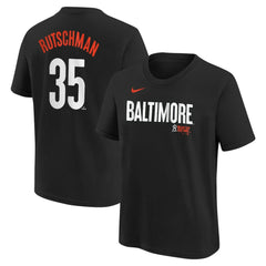 MLB Adley Rutschman Baltimore Orioles Nike Youth Fuse City Connect Name & Number T-Shirt
