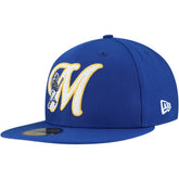 MLB Milwaukee Brewers New Era Duo Logo 2.0 59FIFTY Fitted Hat