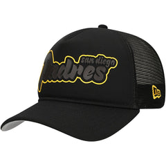 MLB San Diego Padres New Era Retro Bold A-Frame Trucker 9FORTY Adjustable Hat