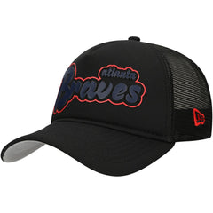 MLB Atlanta Braves New Era Retro Bold A-Frame Trucker 9FORTY Adjustable Hat