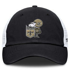 Basic Vintage Trucker Adjustable Hat - New Orleans Saints