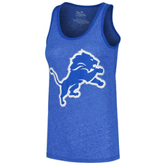 Aidan Hutchinson Majestic Threads Women's Name & Number Tri-Blend Tank Top - Detroit Lions