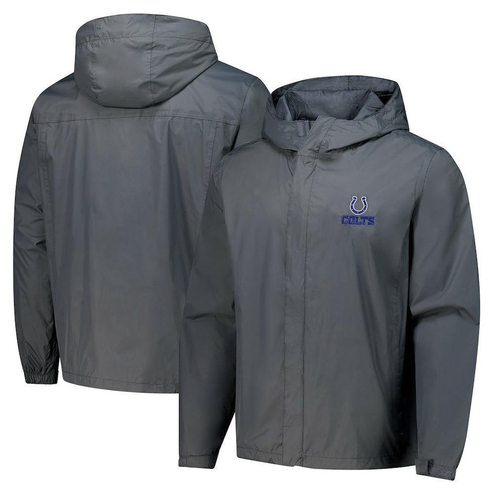 Dunbrooke Tropic Waterproof Packable Full-Zip Hoodie Jacket - Indianapolis Colts