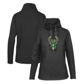 NBA Milwaukee Bucks Levelwear Women's Loop Core Funnel Neck Pullover Sweatshirt