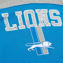 Off Field Vintage Logo Short Sleeve Pullover Hoodie - Detroit Lions