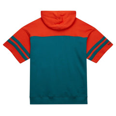 Off Field Vintage Logo Short Sleeve Pullover Hoodie - Miami Dolphins