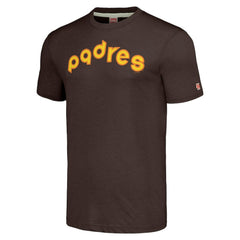 MLB San Diego Padres Homage Cooperstown Collection Hand-Drawn Logo Tri-Blend T-Shirt