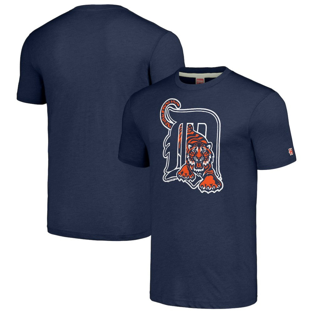 MLB Detroit Tigers Homage Cooperstown Collection Hand-Drawn Logo Tri-Blend T-Shirt