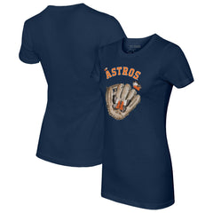 MLB Houston Astros Tiny Turnip Women's Butterfly Glove T-Shirt