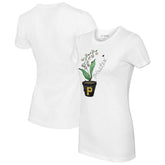 MLB Pittsburgh Pirates Tiny Turnip Women's Lilies and Ladybugs T-Shirt