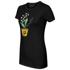 MLB Pittsburgh Pirates Tiny Turnip Women's Lilies and Ladybugs T-Shirt