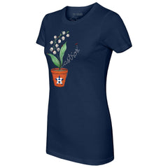 MLB Houston Astros Tiny Turnip Women's Lilies and Ladybugs T-Shirt