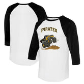 MLB Pittsburgh Pirates Tiny Turnip Unisex Monster Truck 3/4-Sleeve Raglan T-Shirt