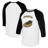 MLB Pittsburgh Pirates Tiny Turnip Unisex Racecar 3/4-Sleeve Raglan T-Shirt