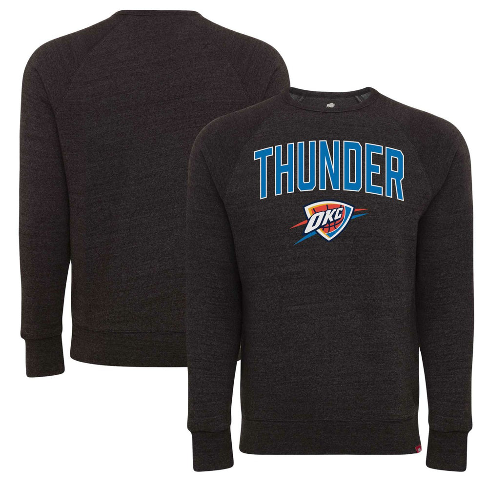 NBA Oklahoma City Thunder Sportiqe Unisex Harmon Super Soft Tri-Blend Raglan Pullover Sweatshirt