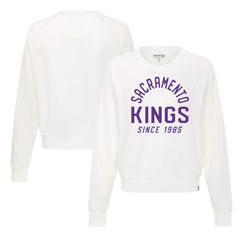 NBA Sacramento Kings Sportiqe Women's Ashlyn Super Soft Raglan Pullover Sweatshirt