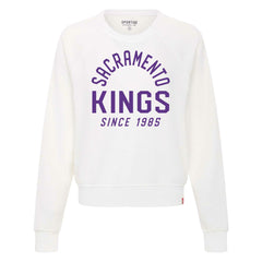 NBA Sacramento Kings Sportiqe Women's Ashlyn Super Soft Raglan Pullover Sweatshirt